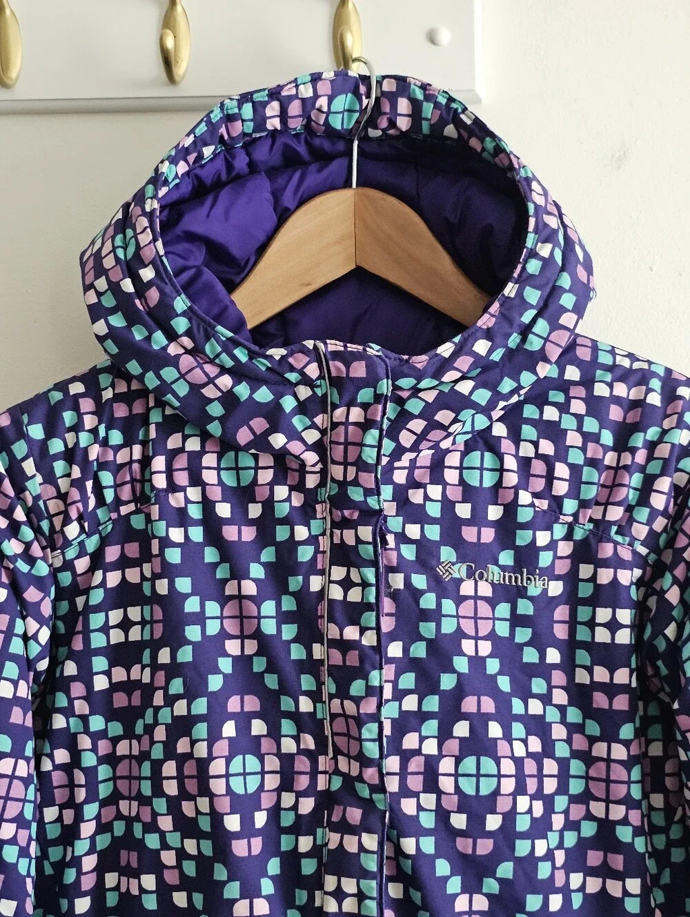 Columbia Horizon Ride Girls Large 14/16 Waterproof Insulated Ski Jacket Purple